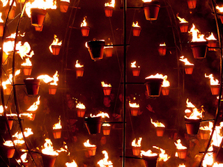 A beautiful fire graden will illuminate historic Stonehenge